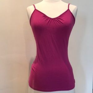 Magenta/purple v-neck camisole